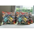 thumbnail image 6 of Ambesonne Music Throw Pillow Cover 4 Pack, Collage Instrument Joyful, 18", Multicolor, 6 of 7