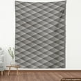 thumbnail image 4 of Ambesonne Geometric Fabric by the Yard Upholstery, Monochrome Vertical Art, 3 Yards, Dark Grey White, 4 of 5
