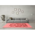 thumbnail image 3 of Ahgly Company Indoor Round Abstract Red Modern Area Rugs, 8' Round, 3 of 4
