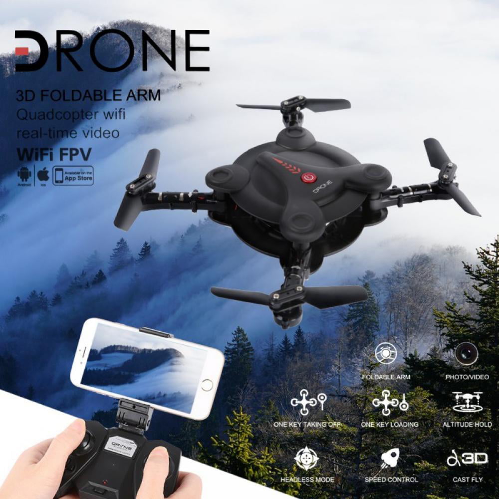 Pocket FPV Phone APP Hover GSensor Camera Drone Folding 6Axis RC Quadcopter WIFI 