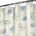 thumbnail image 3 of Pioneer Flower Floral Print Pattern Shower Curtain 36"x72", Bathroom Decorative Shower Curtain Set with 12 Hooks, Waterproof Washable, 3 of 6