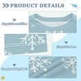 thumbnail image 2 of FORMRS Boys Rash Guard Short Sleeves Swim Shirt Quick Dry UPF 50+ Sun Protection, Sizes 3-12T, Gray Snowflake, 2 of 6