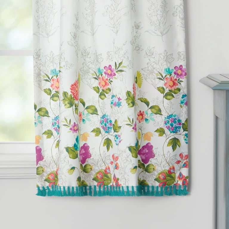 The Pioneer Woman Blooming Bouquet Curtain Tier Pair and Valance