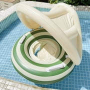 Pool Float with Canopy - Floating Pool Chair | Adjustable Sunshade Trainer for Kids Puddle Summer Beach Lake Backyard Water Fun Safe Comfortable Relaxing Float
