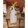 thumbnail image 4 of Orange Thanksgiving Table Runner Truck Pumpkins Maple Leaves Gray Plaid Tablerunners 13 x 70 Inch, Table Decorations Tabletop Scarf for Summer Gathering Holiday Farmhouse Kitchen Dining Decor, 4 of 6