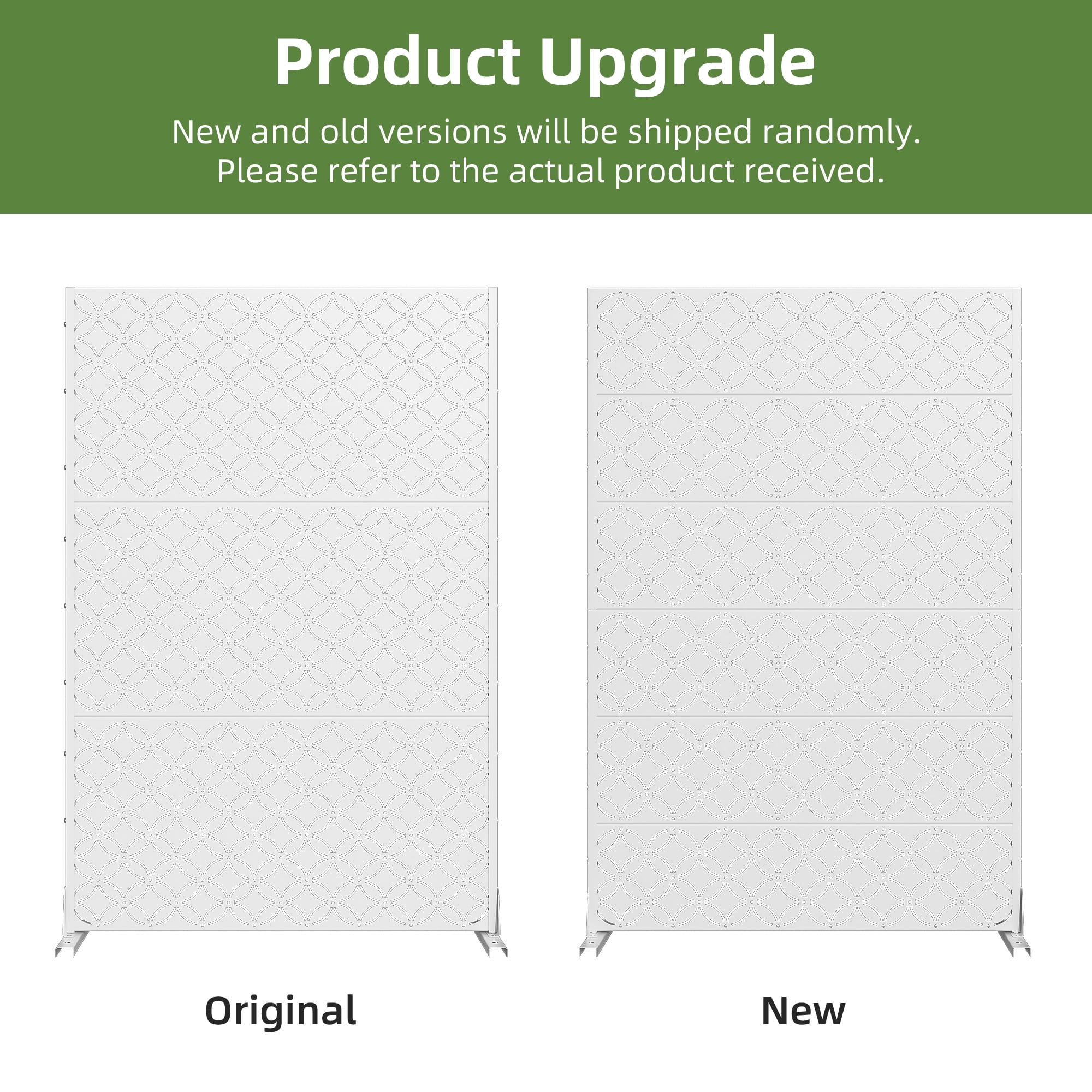 MAYEERTY Privacy Screen Fence, Heavy Duty Fence Privacy Screen Outdoor 72x47x16in 6-Piece Set