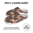thumbnail image 6 of KLL Cut Pug Pattern Adult Unisex Cozy Slippers,Fuzzy Slip-on Slippers TPR Sole Slippers Comfort Plush Home Footwear for Indoor & Outdoor-46/47, 6 of 7