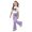 X560 Purple, variant on Bjutir Toddler Girls Outfit Set Bowtie Print Short Sleeve Crew Neck Tops With Pants Outfit Summer Soft Girls Set Size 9-10 Years Red