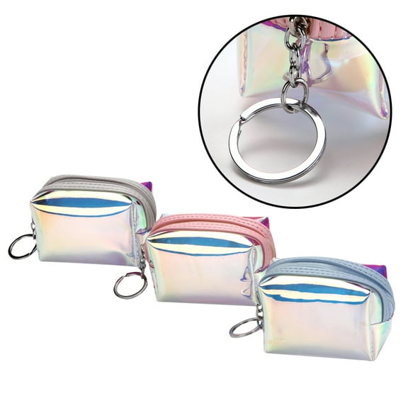 LULULION 3PCS Multifunctional Change Purse TPU Assorted Color Storage Bag for Women Cocktail Parties