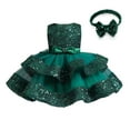 thumbnail image 3 of Lolanta Baby Girl Pageant Dress Sequins Princess Dress Toddler Flower Wedding Birthday Party Gown Dresses 12 Months-4 Years, 3 of 5