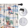 thumbnail image 4 of Blackout Kids Curtains,Dachshunds Tropical Beach Childrens Insulated Curtains Set Of 2,Bedroom Essentials,Toddler Room Decor 42x63in(106x160cm), 4 of 4
