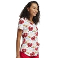 thumbnail image 3 of Tooniforms Women Scrubs Top V-Neck Print TF737, 3 of 6