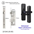 thumbnail image 2 of Tuya Door Locks Biometric Fingerprint Locker Hotel Smart Entry Home Handle App Unlock Digital Intelligent Lock ,More Secure, 2 of 7