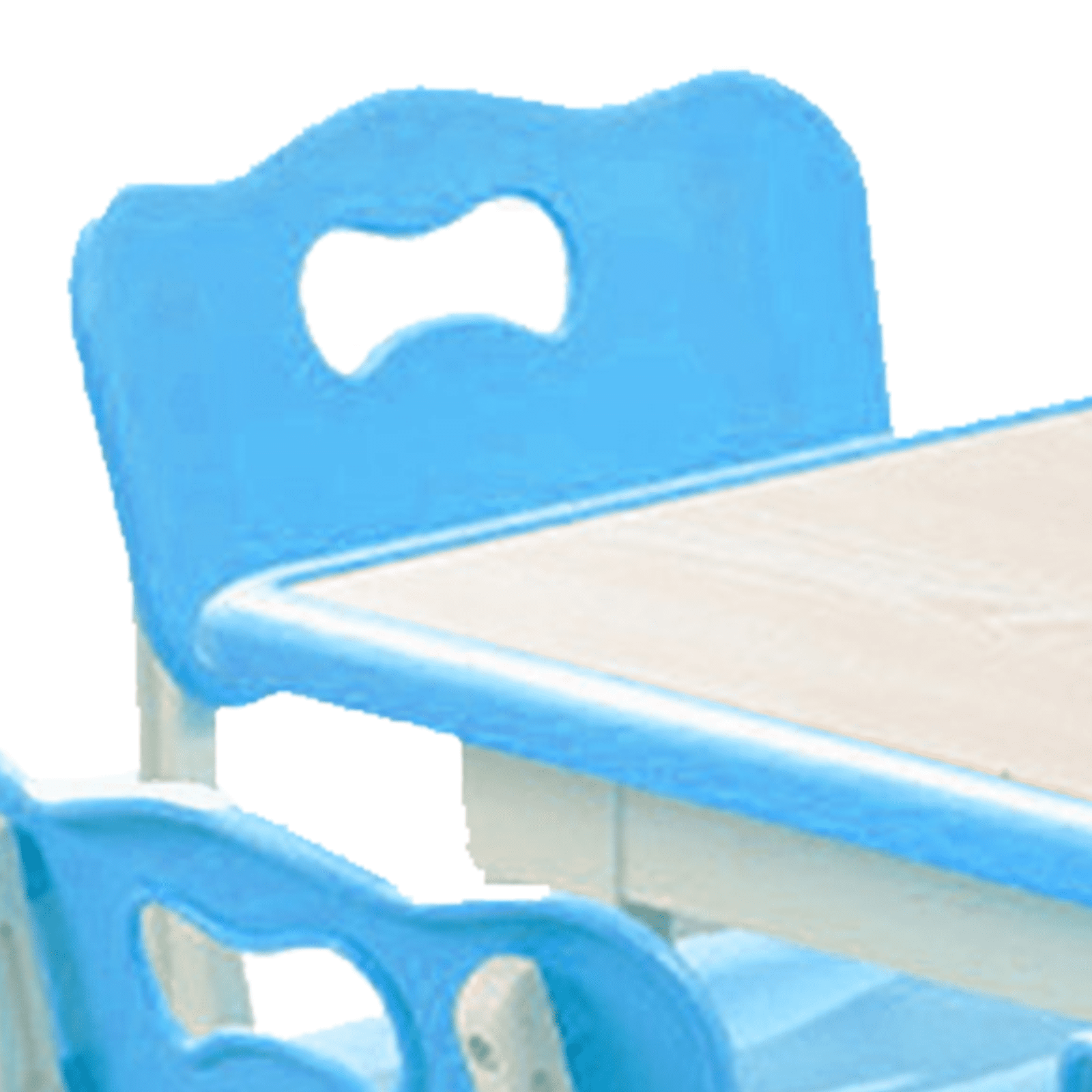 Adjustable Kids Table and 6 Chairs Set, Toddler Crafts Table and Chair Set for Ages 2-10,Max 300lbs Kids Activity Art Table for Classroom Daycares,Home, Blue