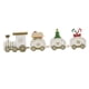 thumbnail image 3 of Tren de madera navideño, decoración de tren, adorno navideño, decoración de madera para Navidad. Blanco, 3 of 8