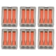 thumbnail image 1 of Conector De Cable De 3 Puertos, Cables Compactos Terminal De Conexión Rápida Bronce + PC Resistencia Al Envejecimiento Retardante De Llama 32A Prevención De Descargas ANGGREK Otros, 1 of 8