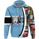 thumbnail image 2 of Sudadera con capucha de la región africana para hombre, sudadera con capucha con estampado 3D, bandera retro de Botsuana, sudadera con capucha informal con cremallera de gran tamaño, 2024 Street, 2 of 4