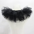 thumbnail image 4 of Layered Mesh Neck Ruff Costume Cosplay Props Detachable Decorative Tulle Ruffle Black, 4 of 7
