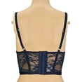 thumbnail image 4 of Victoria's Secret Dream Angels Lace & Velvet Shine Strap Corset Bra and Thong 2 Piece Set 38D/Large Panty NWT, 4 of 7