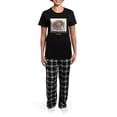 thumbnail image 4 of CafePress - German Shorthaired Pointer Women's Dark Pajamas - Women's Short Sleeve Print T-Shirt and Pants Dark Cotton Pajama Set, 4 of 7