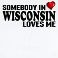 thumbnail image 2 of CafePress - Somebody In Wisconsin Loves Me Body Suit - Baby Light Bodysuit, Size Newborn - 24 Months, 2 of 4