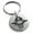 Silver, variant on Stainless Steel Pirate Captain Skull Engraved Small Medallion Circle Charm Keychain Keyring