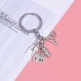 thumbnail image 2 of Creative Architect Keychains Graduation Key Rings Pendant Key Holder Zinc Alloy Gift Ornaments for Student Car Key Bag Decor, 2 of 6
