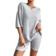 thumbnail image 2 of Conjunto Short Leggins Y Top 2 Pieza Mujer Casual Dama Salir, 2 of 8