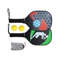 thumbnail image 2 of Almencla Wood Pickleball Paddles Kit Portable Beginner Racket for Child, Teens and Adults Mixed Color, 2 of 8