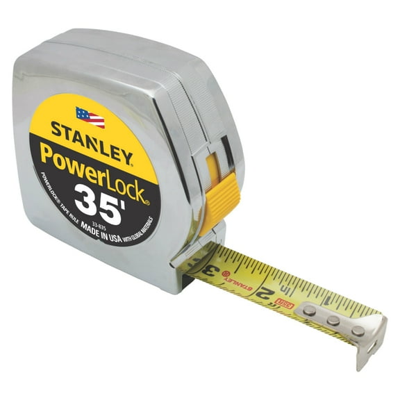 Stanley 33-835 PowerLock Classic Tape Rule, 35' x 1", Each