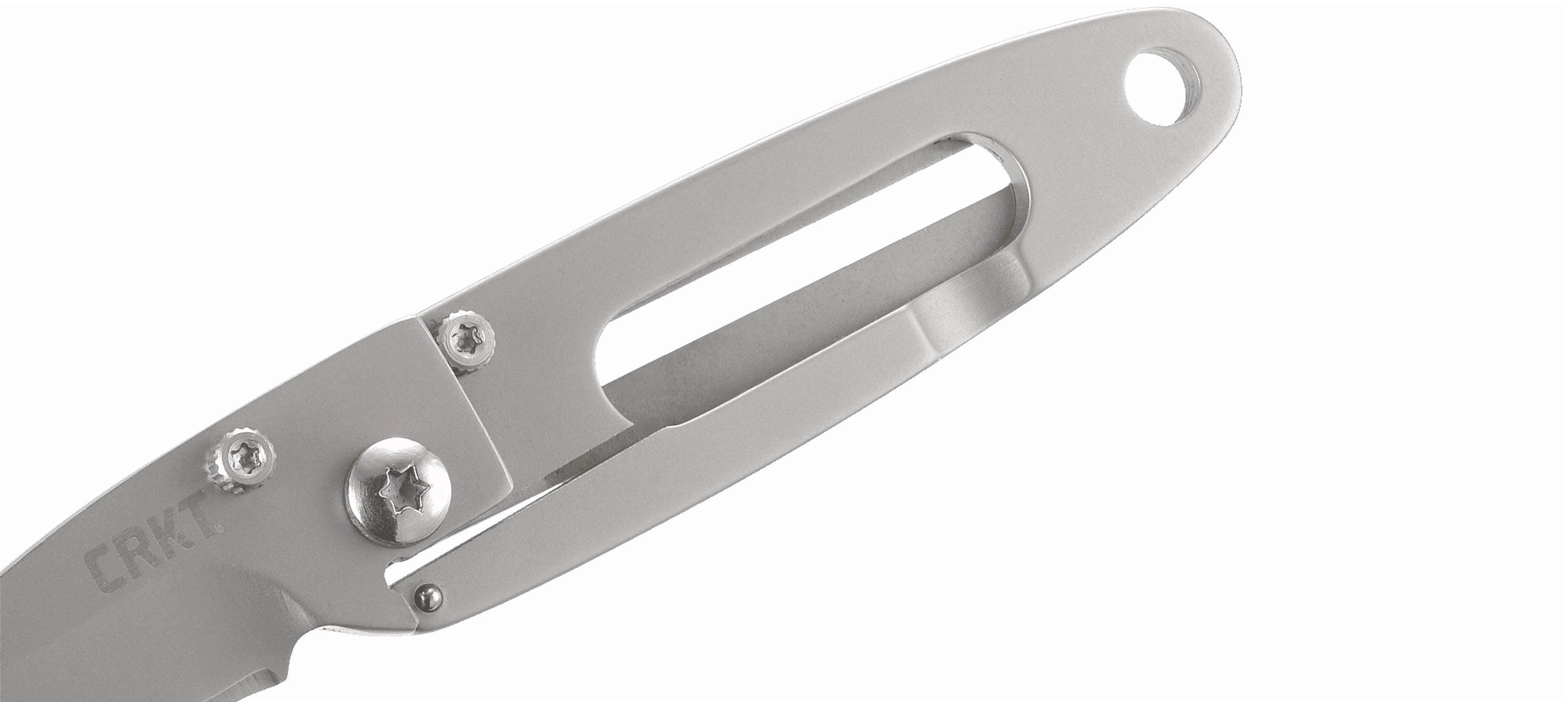 CRKT Delilah's P.E.C.K. Everyday Carry EDC Pocket Folding Knife with Frame Lock: Stainless Steel Plain Edge Blade, Stainless Steel Handle, Pocket Clip, 5520
