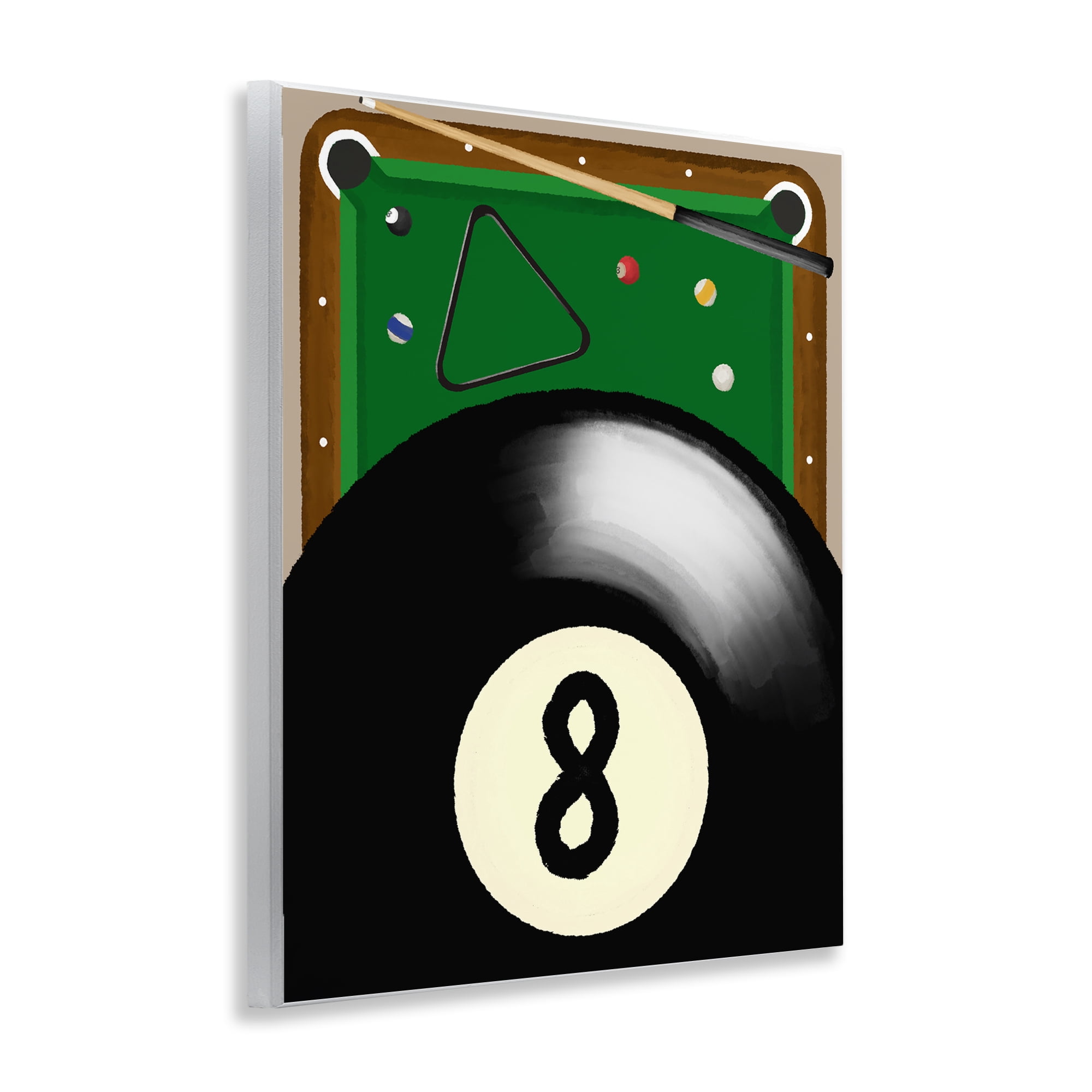 Stupell Industries Billiard Table & Balls Wall Plaque Art, design by Jennifer Stith
