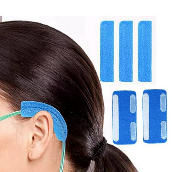 12 Pack Nasal Cannula Ear Cushions Oxygen Cannula Face Soft Cover for Oxygen Users to Help Relieve Ear Pain