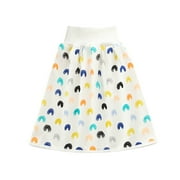 SBYOJLPB Girl Dress Comfy Childrens Diaper Skirt Shorts 2 in 1 and Absorbent Shorts Clearance