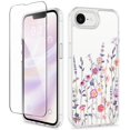 thumbnail image 1 of Funda GVIEWIN para iPhone 16e de 6,1" con protector de pantalla floral, 1 of 7