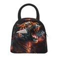 thumbnail image 1 of Easygdp Cool Tiger Bolsa de Almuerzo Insulada Grande, Forro de Aluminio, Diseño Espacioso, a Prueba de Fugas, Ideal para Trabajo, Picnics, Viajes y Actividades al Aire Libre, 1 of 6