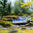 thumbnail image 4 of SHOWERORO 10 Pcs Resin Mini Ceramic Tea Set Blue Dollhouse Dishes For Children, 4 of 6