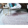 thumbnail image 1 of Unique Loom 3129966 6 x 6 ft. Olympia New Classical Round Rug, Purple, 1 of 1