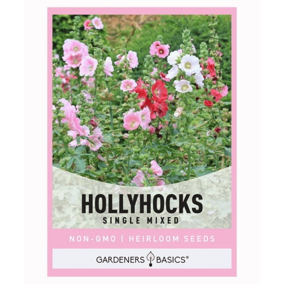 Single Mixed Hollyhocks Seeds