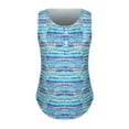 thumbnail image 3 of LilyLLL Womens Sleeveless Buttons Printed Vest Tank Tops Dressy Tunic T-shirt, 3 of 5