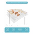 thumbnail image 5 of Orange Ombre Botanical Full Size Down Alternative Comforter, Lightweight Comforter Quilt Bedding Set with Pillow Shams Watercolor Country Pastoral Leaf All Seasons Bed Comforter Duvet Insert 78"x90", 5 of 7