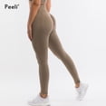 thumbnail image 2 of Mallas sin costuras para mujer, mallas con fruncido en la parte de atrás para gimnasio, pantalones de Yoga de cintura alta, ropa de gimnasio de nailon, mallas deportivas, pantalones para correr, 2 of 5