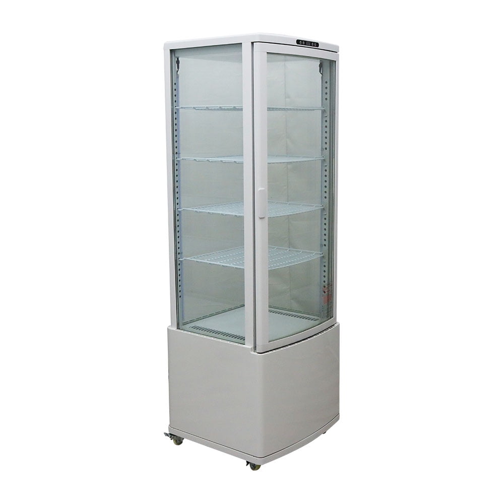 INTSUPERMAI Commercial Refrigerator Cake Display Case Beverage Cooler Showcase 235L