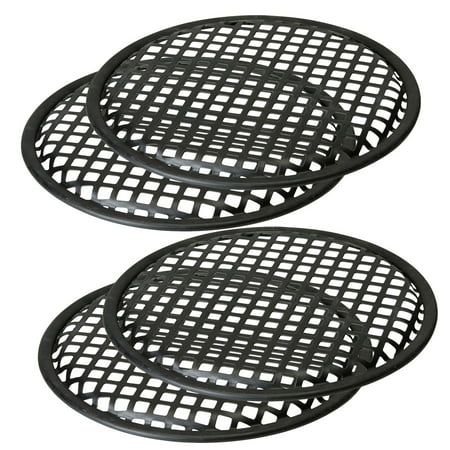 2 Pairs 8 Inch Subwoofer Metal Waffle Grills - Universal Speaker Cover
