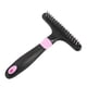 thumbnail image 5 of Methold Peine de aseo para mascotas de silicona no tóxica hipoalergénica, doble hilera de agujas a prueba de herrumbre, amplia aplicación Rosa 2piezas, 5 of 6