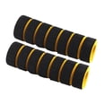 thumbnail image 1 of EeaseCA 2pcs Handlebar Grips Bike Racing Motorcycle Handle Bar Sponge Grips Cover Non-slip Handle Grips(Yellow and Black), 1 of 7
