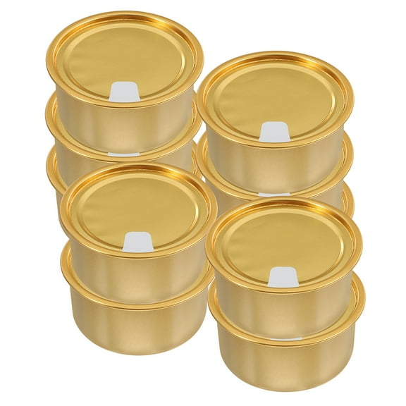 WASHWEPE Can Golden 10Pcs 3.2In Round Condiment Cups For Picnic Activities