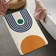 thumbnail image 6 of Mid Century Abstract Boho Aesthetic Bathroom Rugs, Bohemian Sun Modern Minimalist Home Bathtub Decor Bath Floor Mat, Super Soft Washable Absorbent Non Slip Microfiber Bathroom Rug 20"x32", 6 of 6