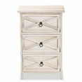 thumbnail image 3 of Baxton Studio Tracen Rustic and Modern Light Brown Wood 3-Drawer Storage Unit, 3 of 8