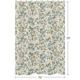 thumbnail image 4 of Vintage Floral Blue and Yellow Single Shower Curtain by Sweet Jojo Designs, 4 of 5